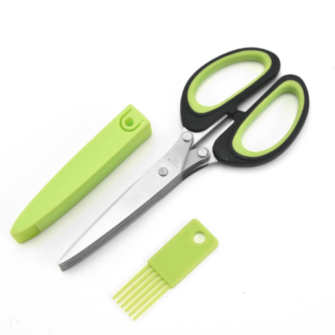 5-Klingen Kräuterschere